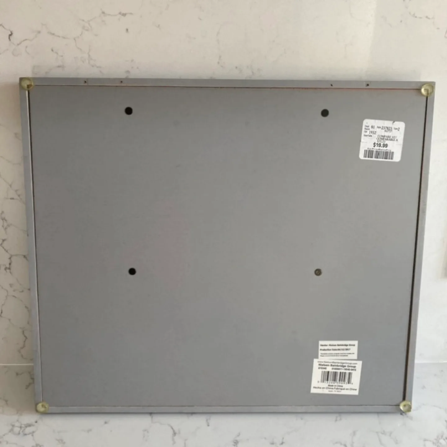 Grey Wood Photo Display Frame with Clips image indicator(3)