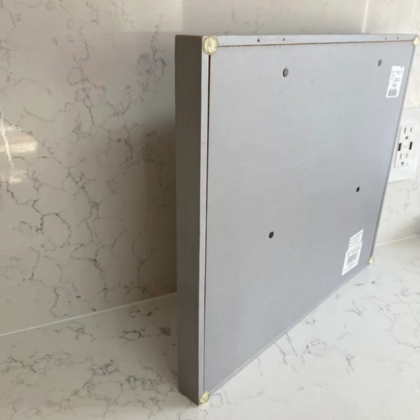 Grey Wood Photo Display Frame with Clips image indicator(4)