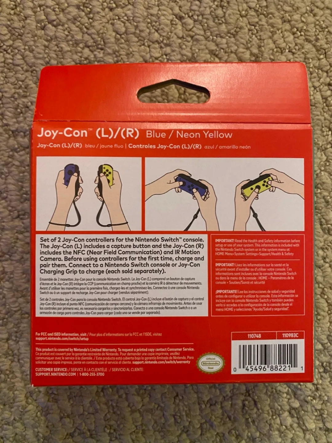 Nintendo Switch Joy-Con (Blue/Neon Yellow) image indicator(3)