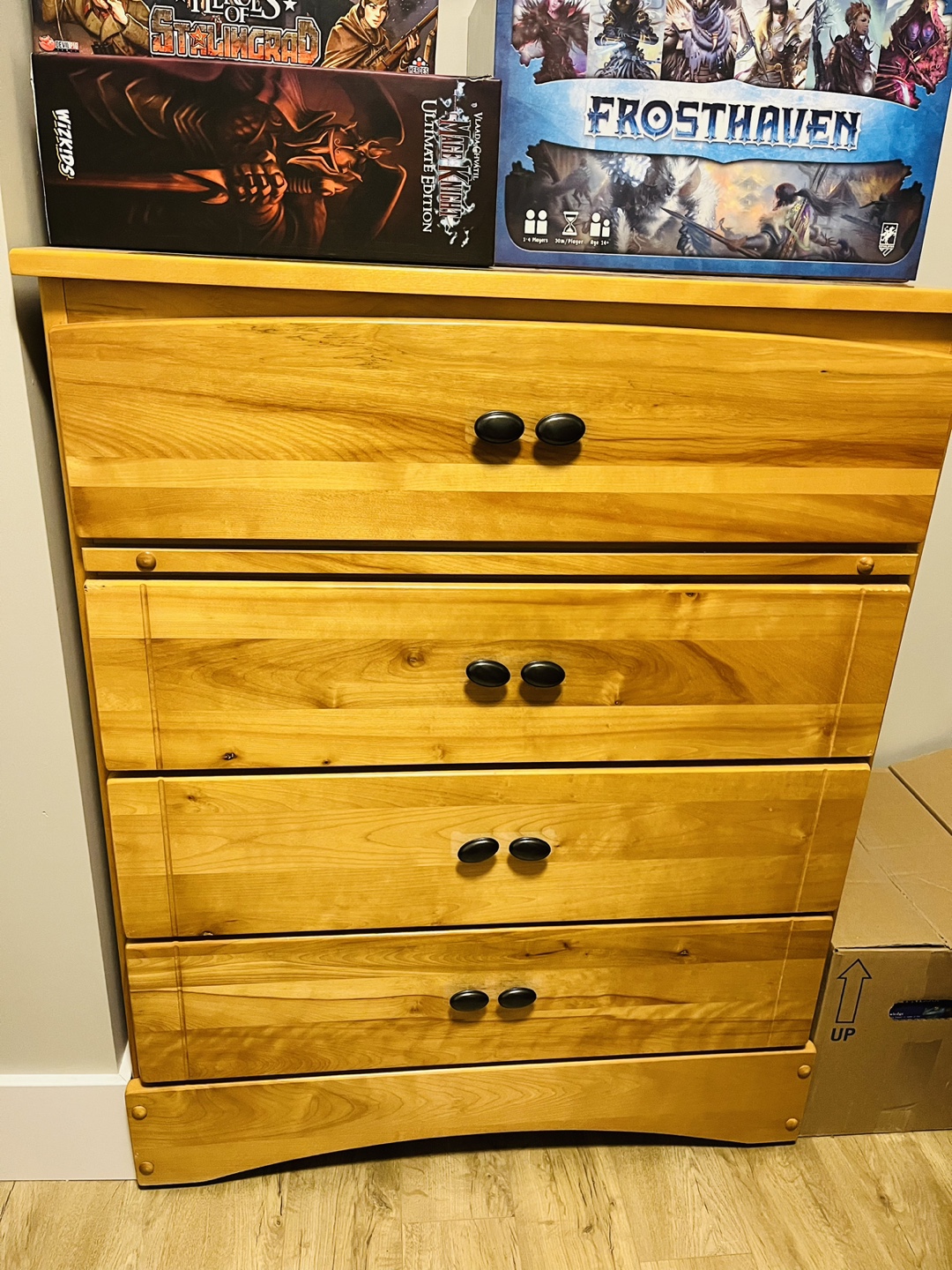 Four-Drawer Wooden Chest