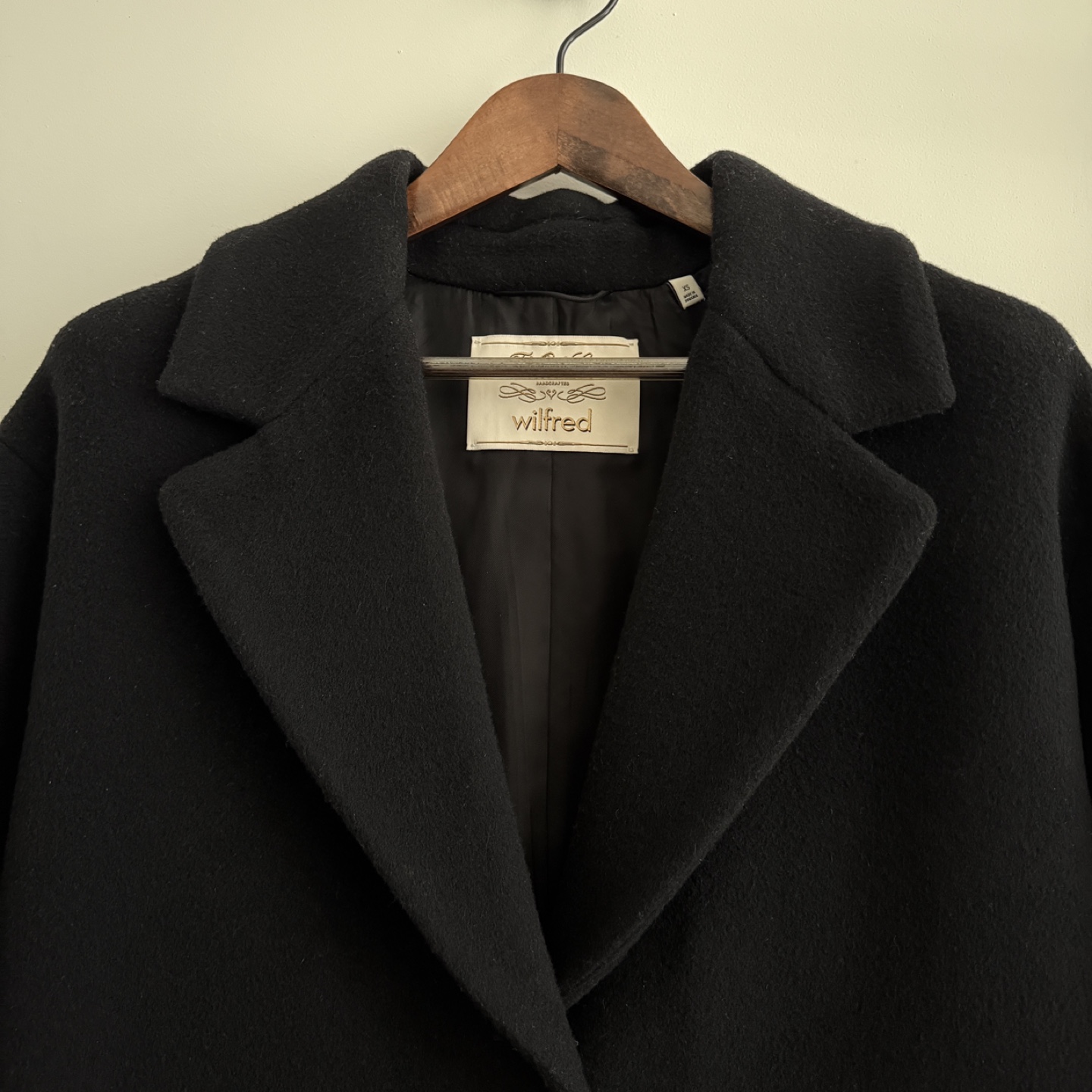Aritzia The Only Coat Mid, XS, Black - photo 3