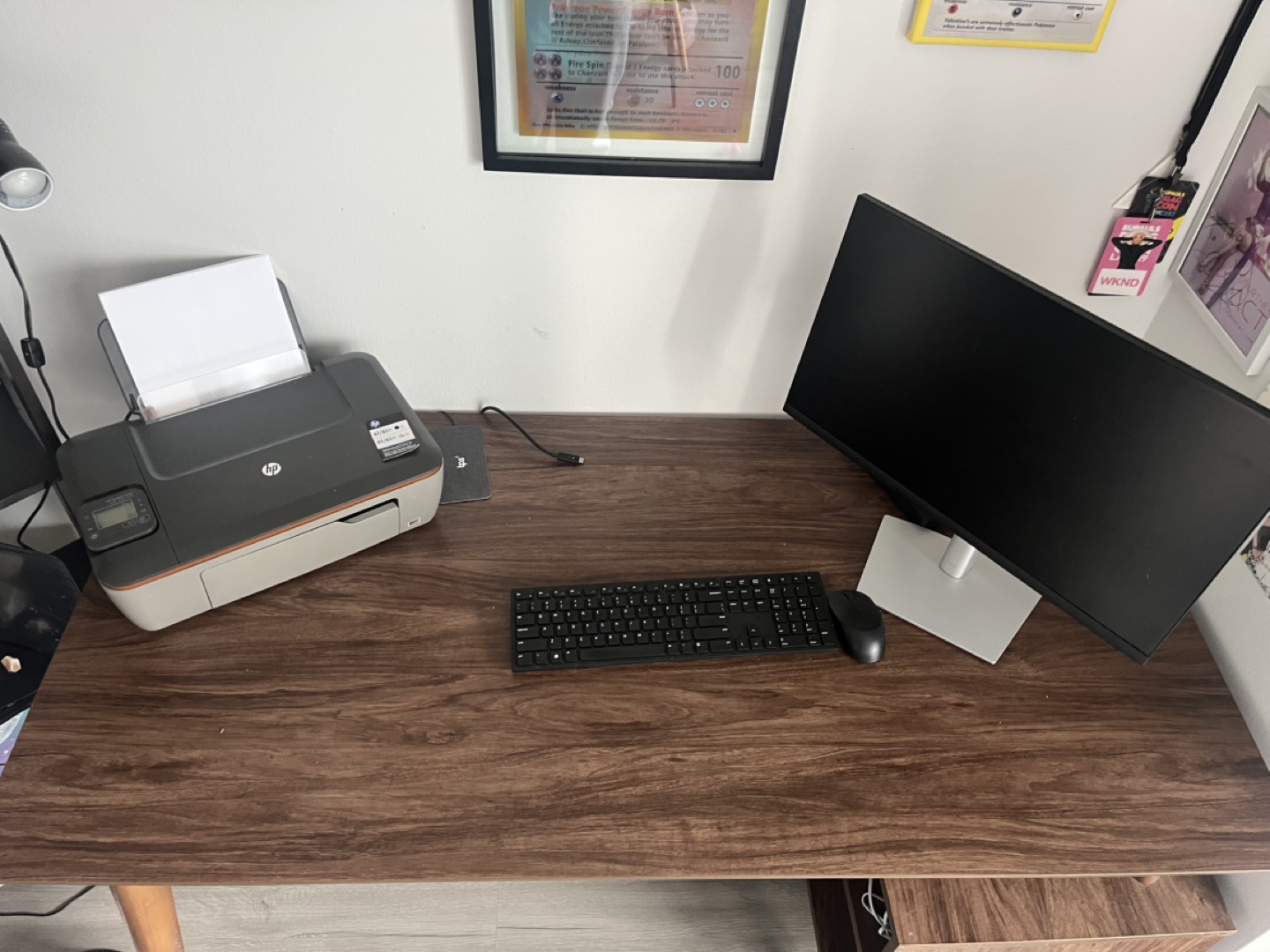 Mid-Century Modern Desk with Filing Cabinet - photo 3