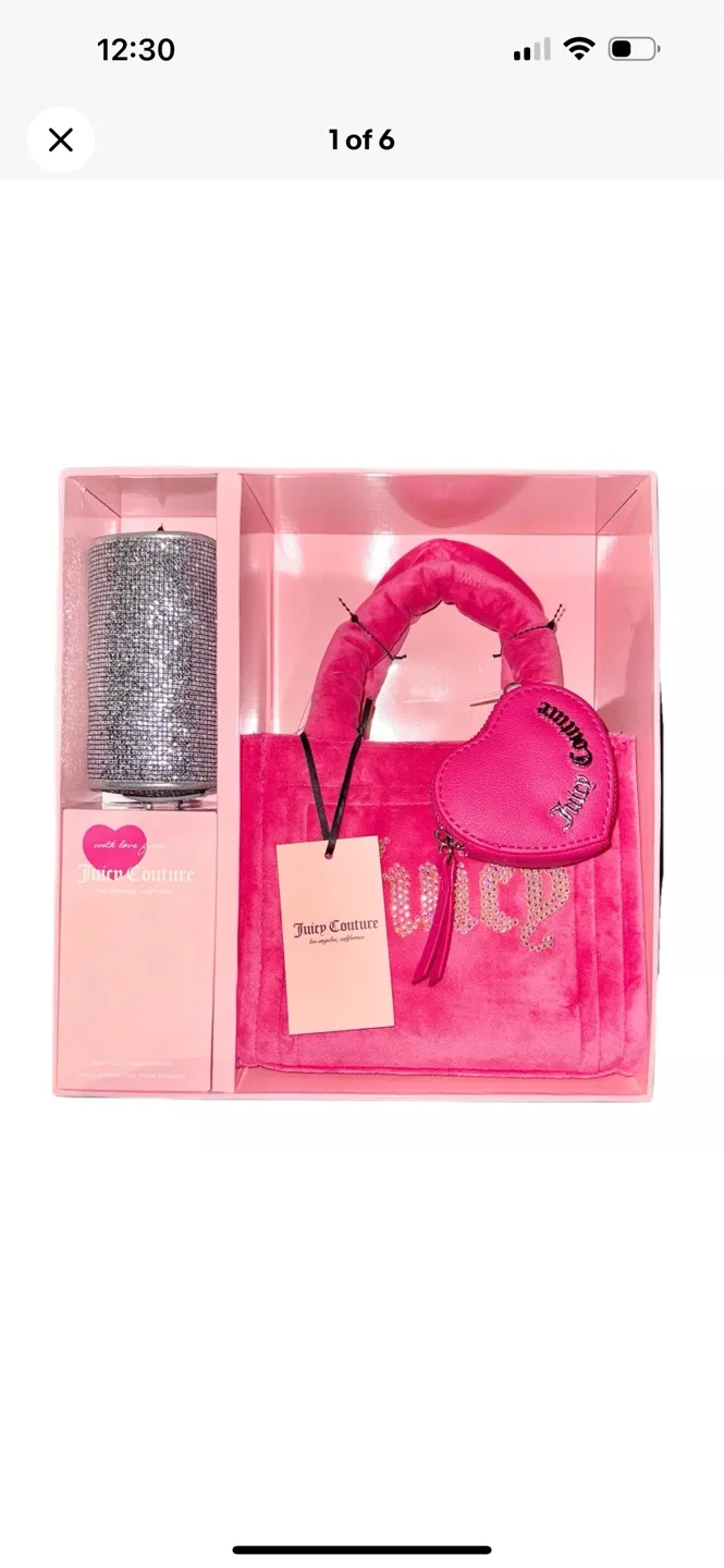 Juicy Couture Pink Velour Mini Bag Gift Set image indicator(6)