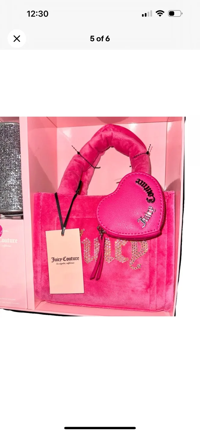 Juicy Couture Pink Velour Mini Bag Gift Set image indicator(5)