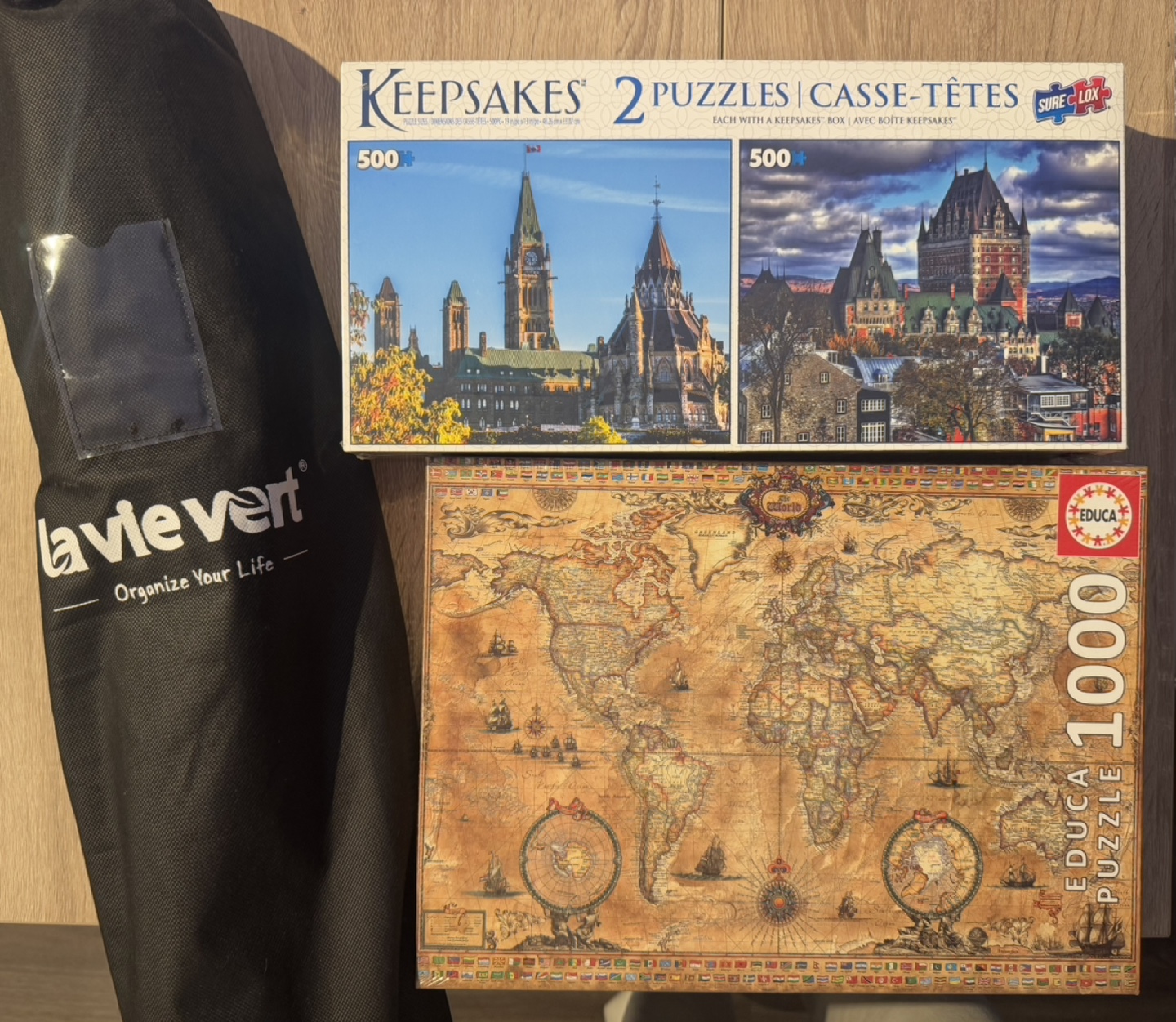 Jigsaw Puzzle Roll Mat with 2 Puzzles Brand New In Plastic