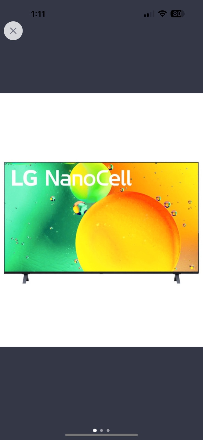 LG 50" CLASS - NANO75 SERIES - 4K UHD LED LCD TV - 50NANO75UQA