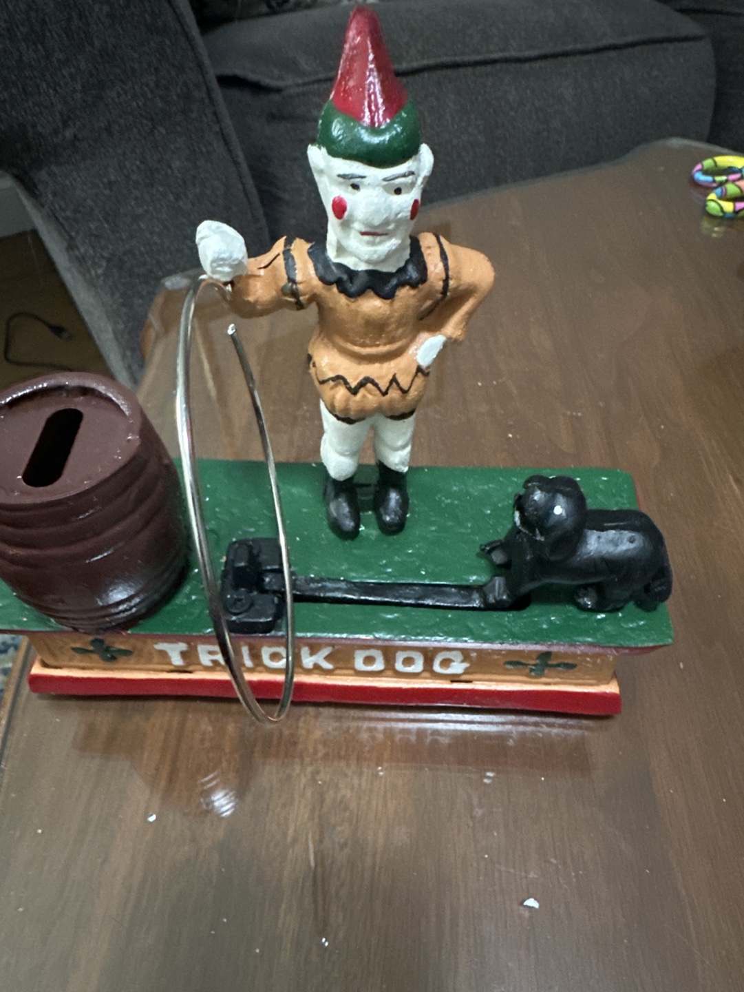 Cast Iron Trick Dog Bank
