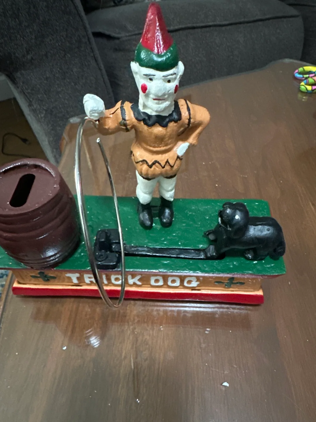 Cast Iron Trick Dog Bank