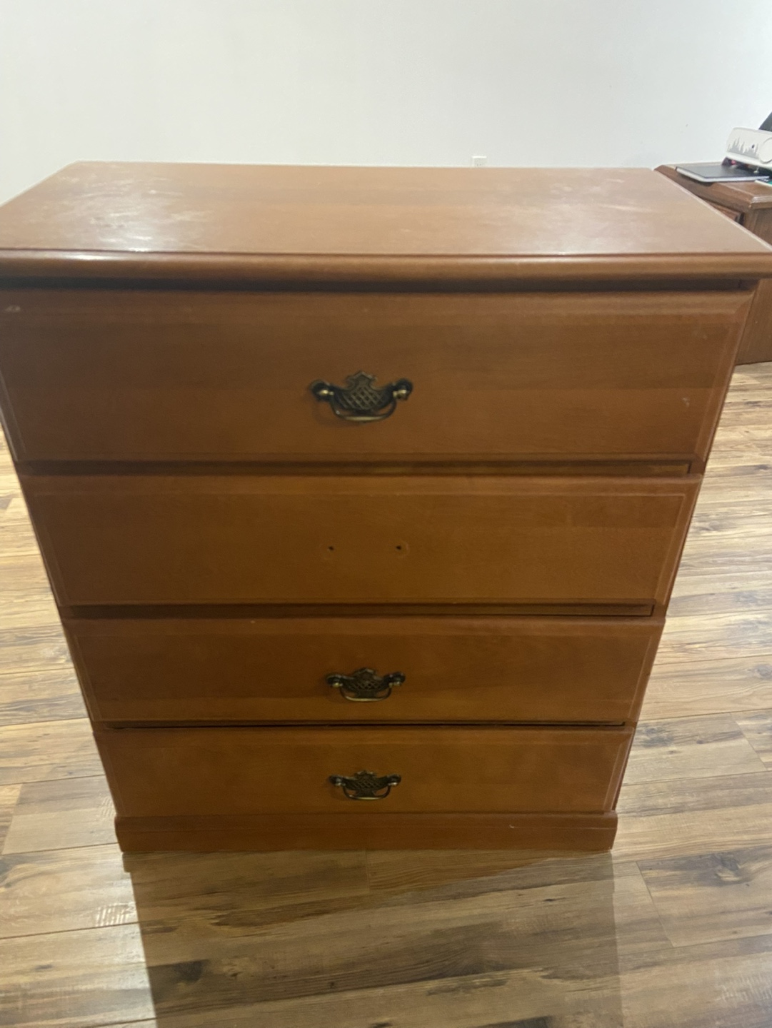 Four-Drawer Wooden Chest