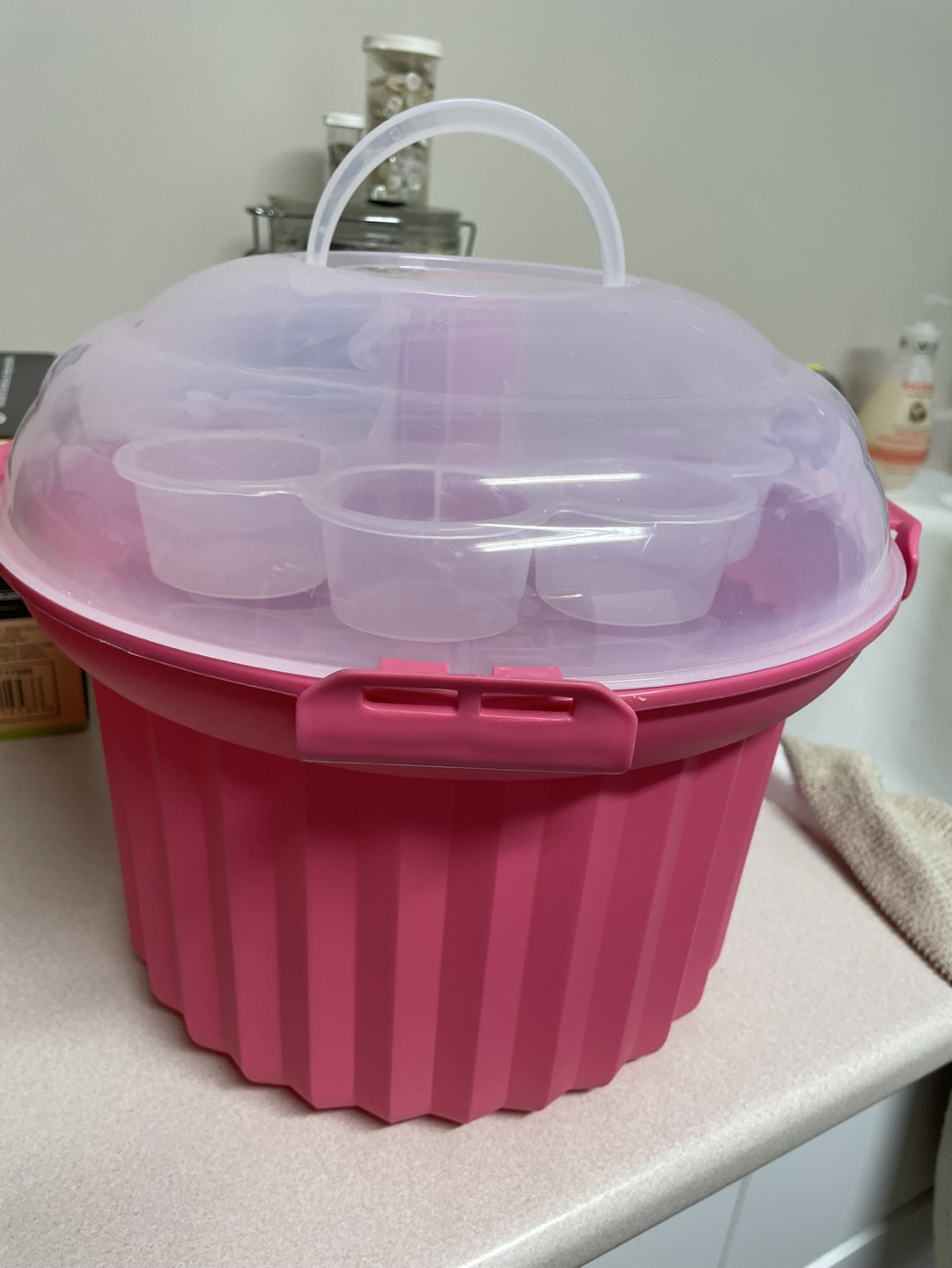 Pink Cupcake Carrier