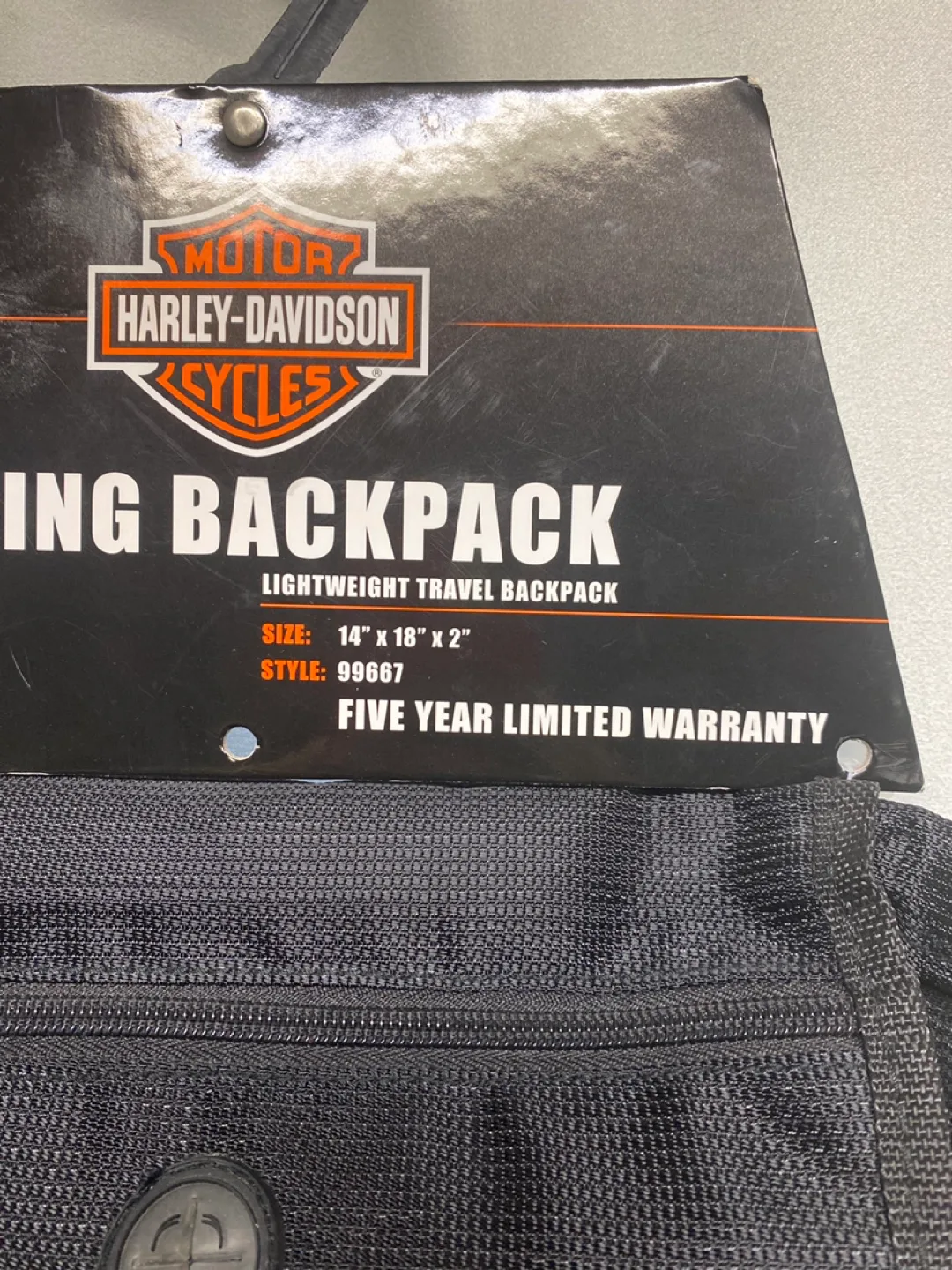 Harley-Davidson Sling Backpack - Lightweight Travel Bag image indicator(2)