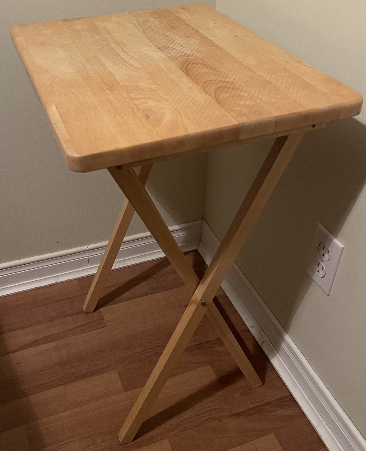 Foldable Wooden TV Tray Table