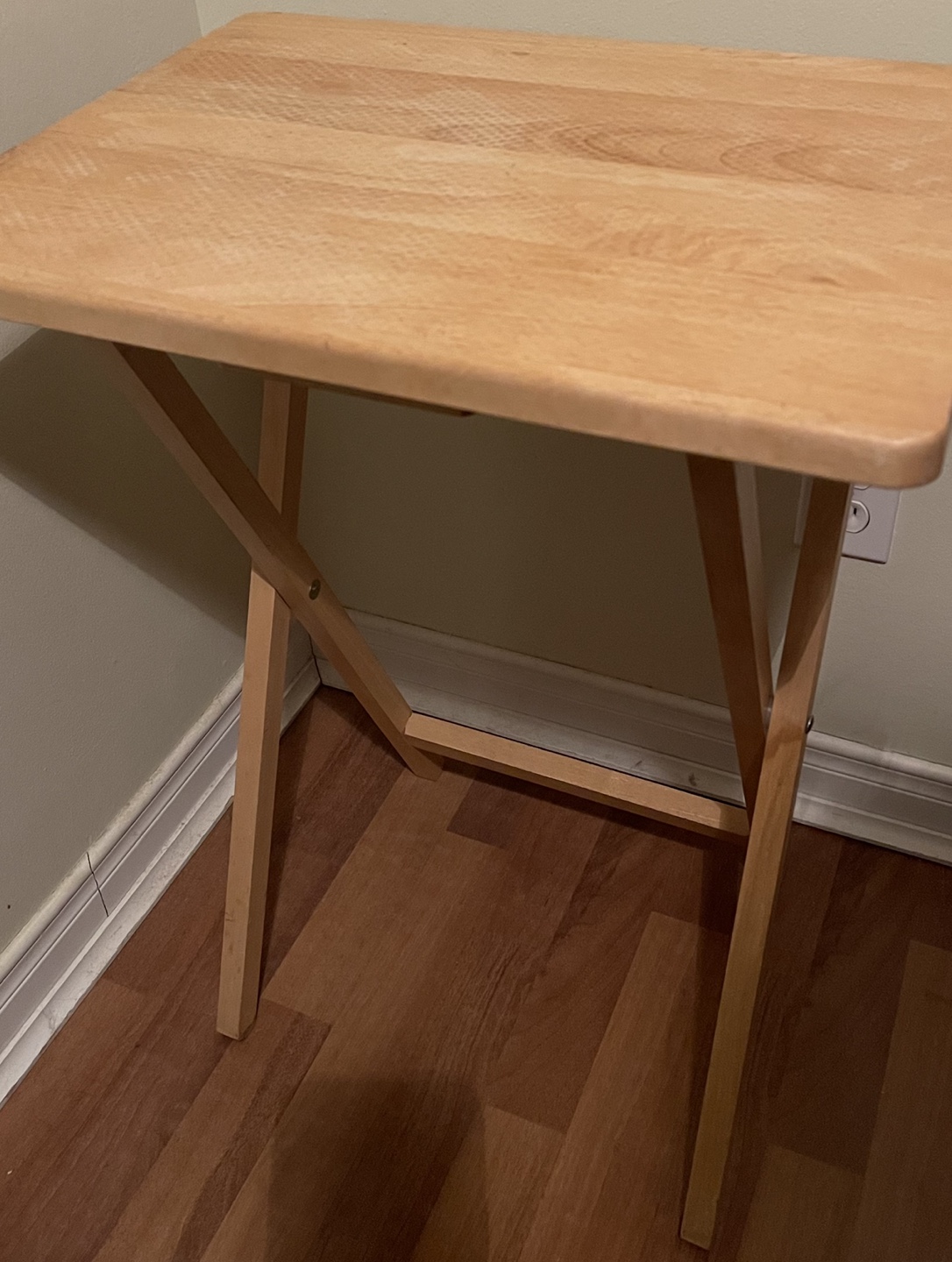 Foldable Wooden TV Tray Table - photo 2