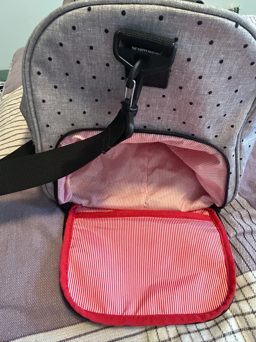 Herschel Grey Polka Dot Duffle Bag image indicator(4)