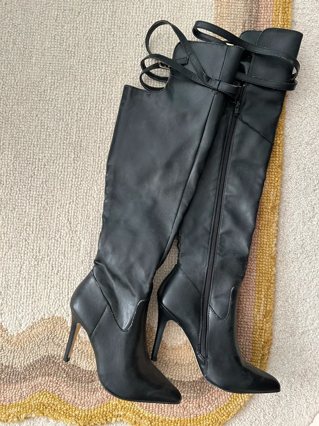 Altuzarra Black Over-the-Knee Boots image indicator(4)