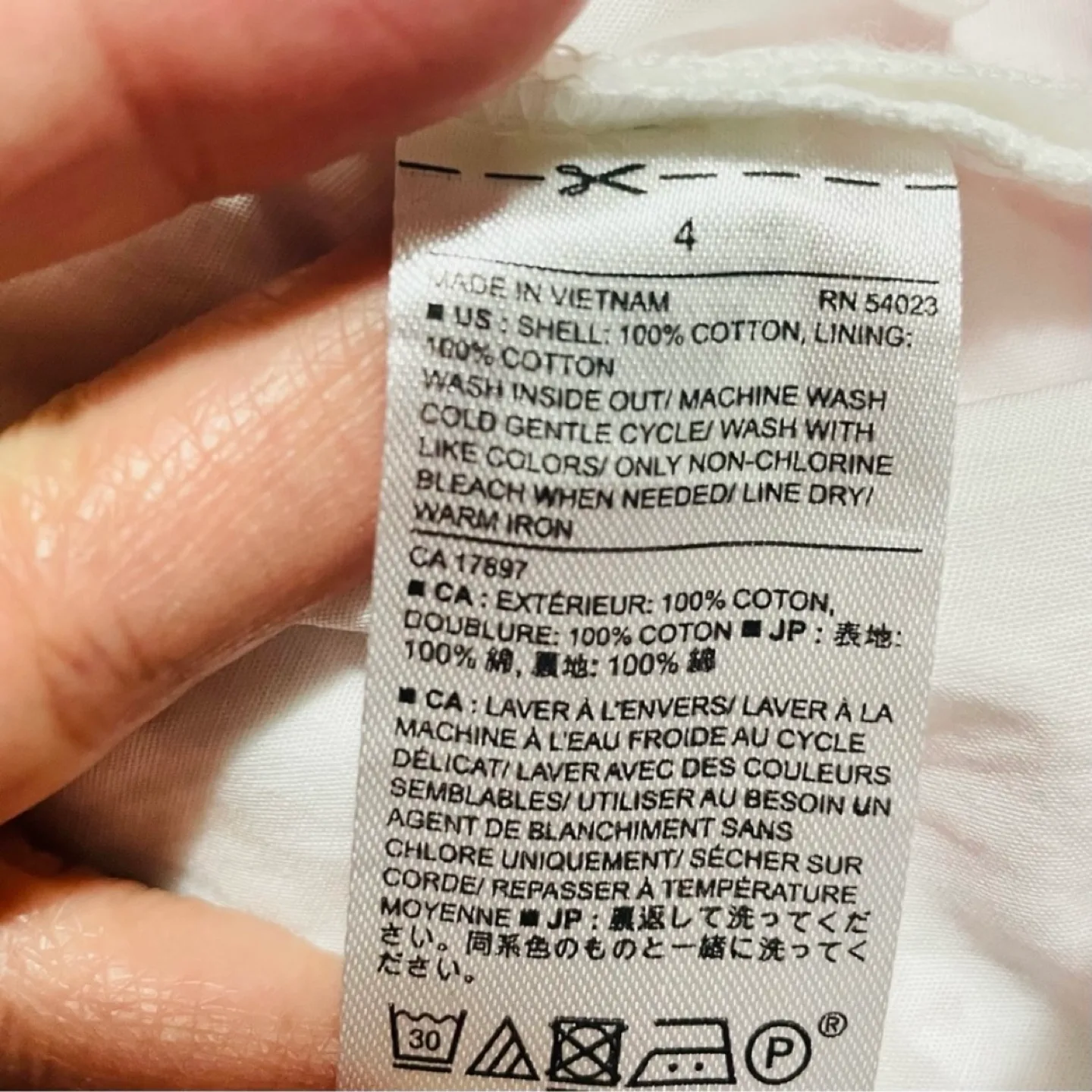 Banana Republic White Fully Lined, Belted Cotton Eyelet Dress image indicator(9)