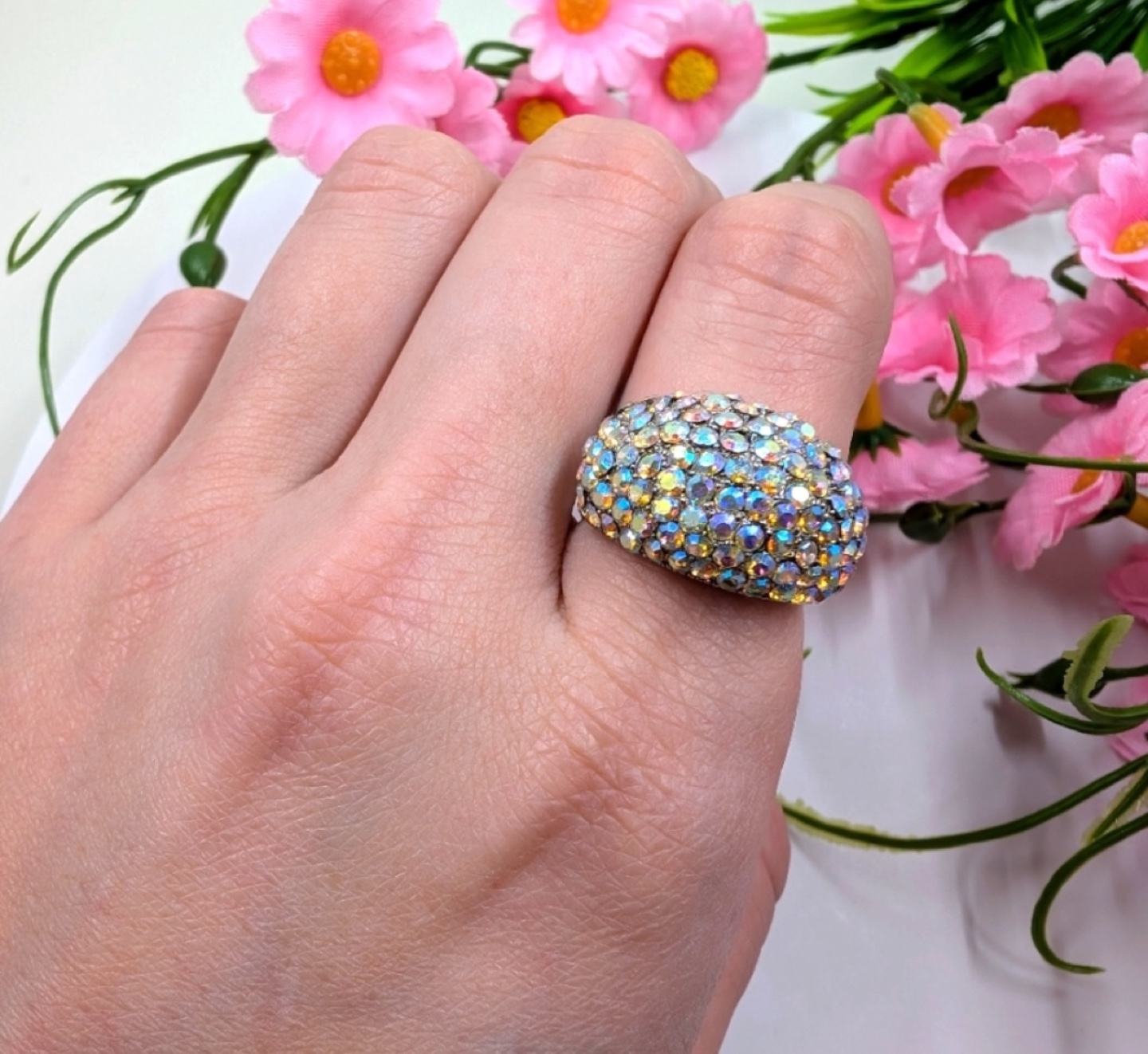 Sparkly Crystal Ring
