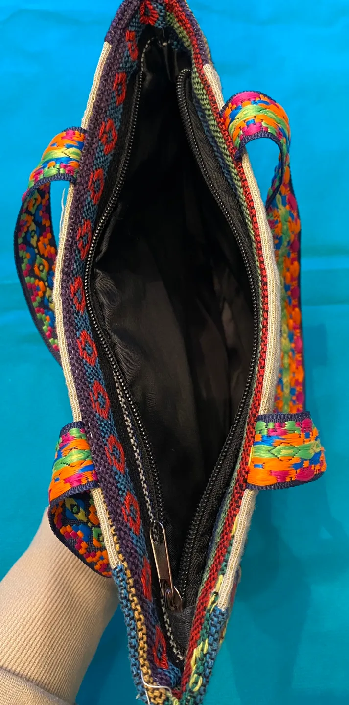 Multicoloured Tapestry Tote Bag image indicator(2)