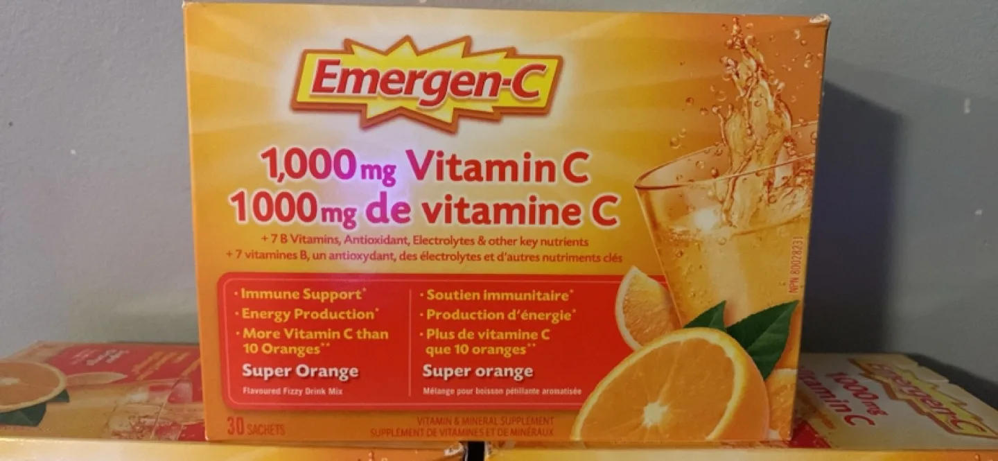 Emergen-C 1000mg Vitamin C Super Orange Flavour (3 boxes) image indicator(2)