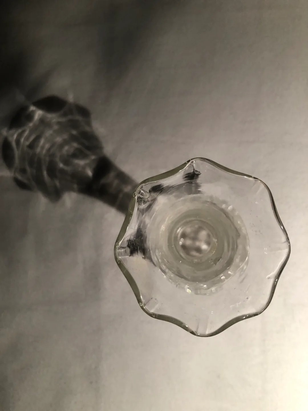 Vintage Crackle Glass Vase image indicator(2)