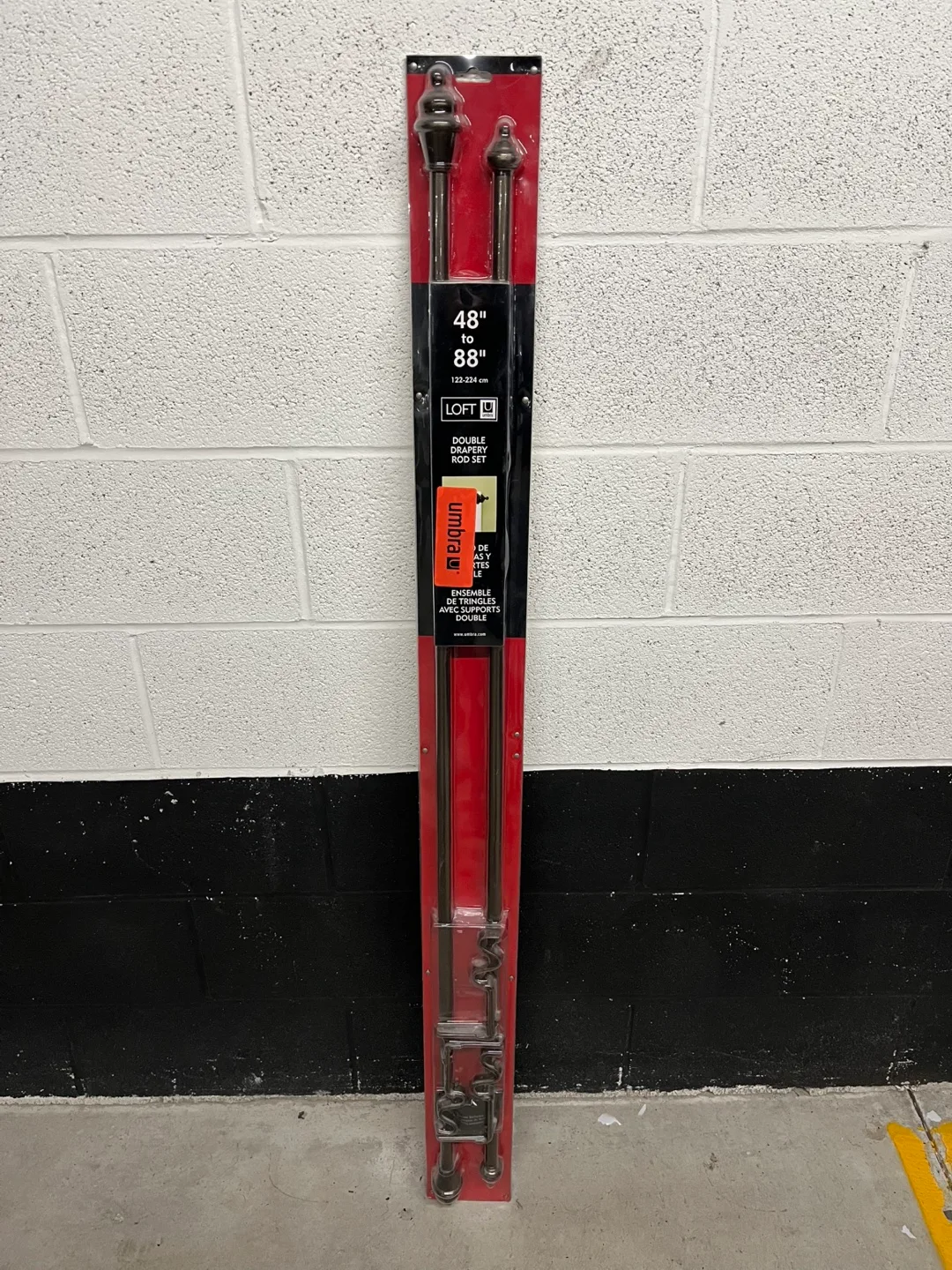 Umbra Loft Double Drapery Rod Set, 48"-88" image indicator(2)