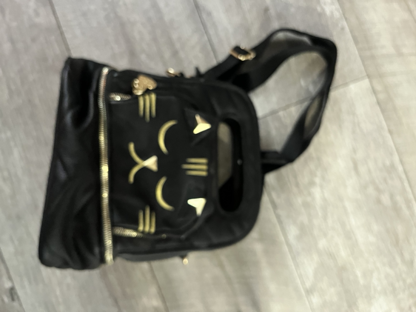 Black Cat-Shaped Lunch Bag Backpack - photo 2