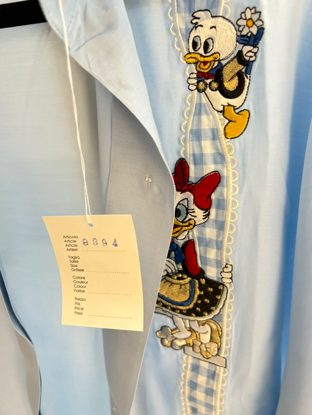 Regreta Italy Light Blue Disney Button-Down Shirt image indicator(3)