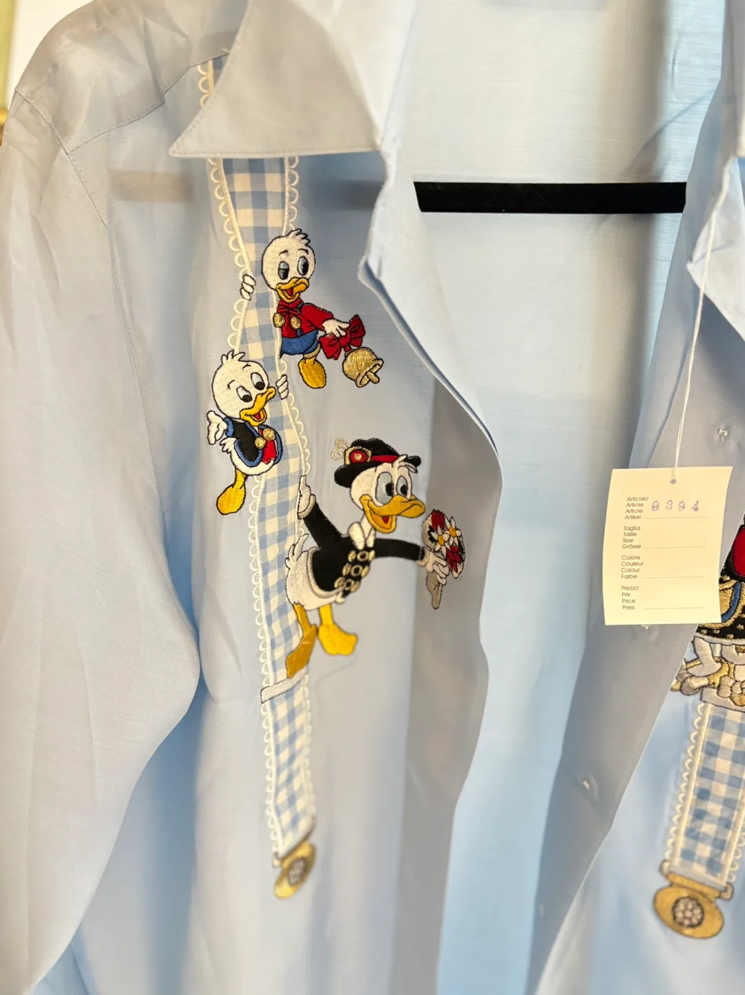 Regreta Italy Light Blue Disney Button-Down Shirt image indicator(2)