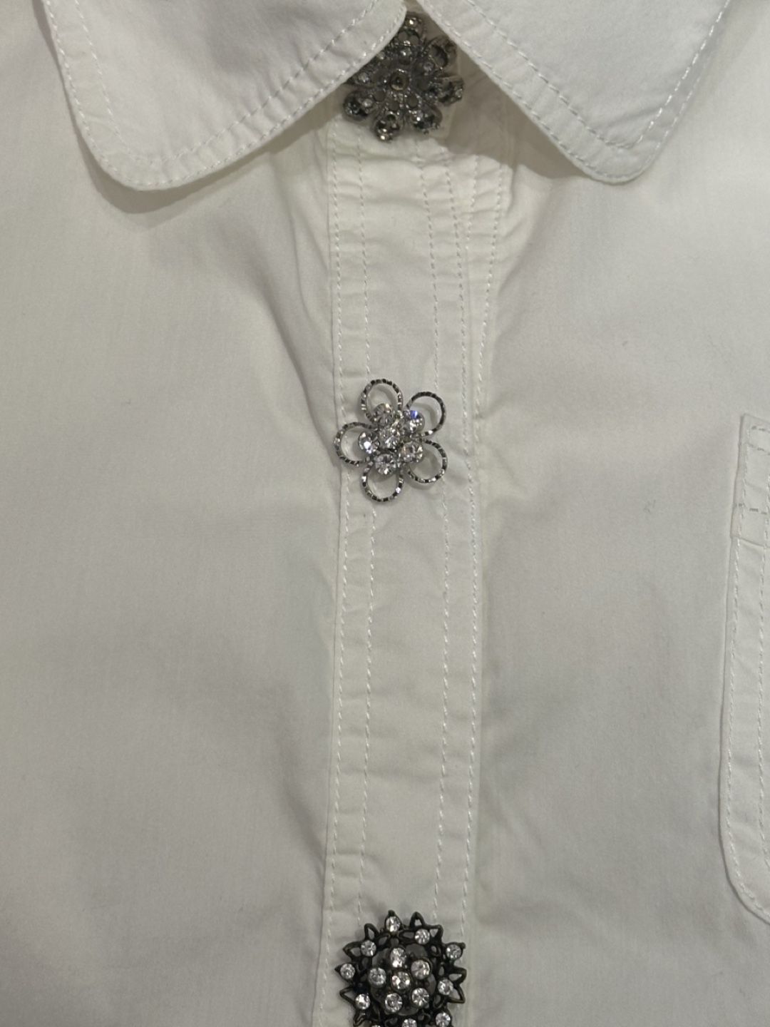 Adorable Essentiel Antwerp White Blouse, Size 38 - photo 4