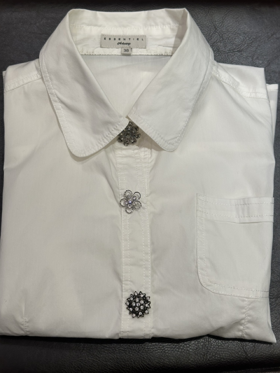Adorable Essentiel Antwerp White Blouse, Size 38