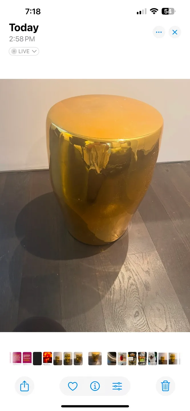 Phillipe starck bronze stool/side table image indicator(4)