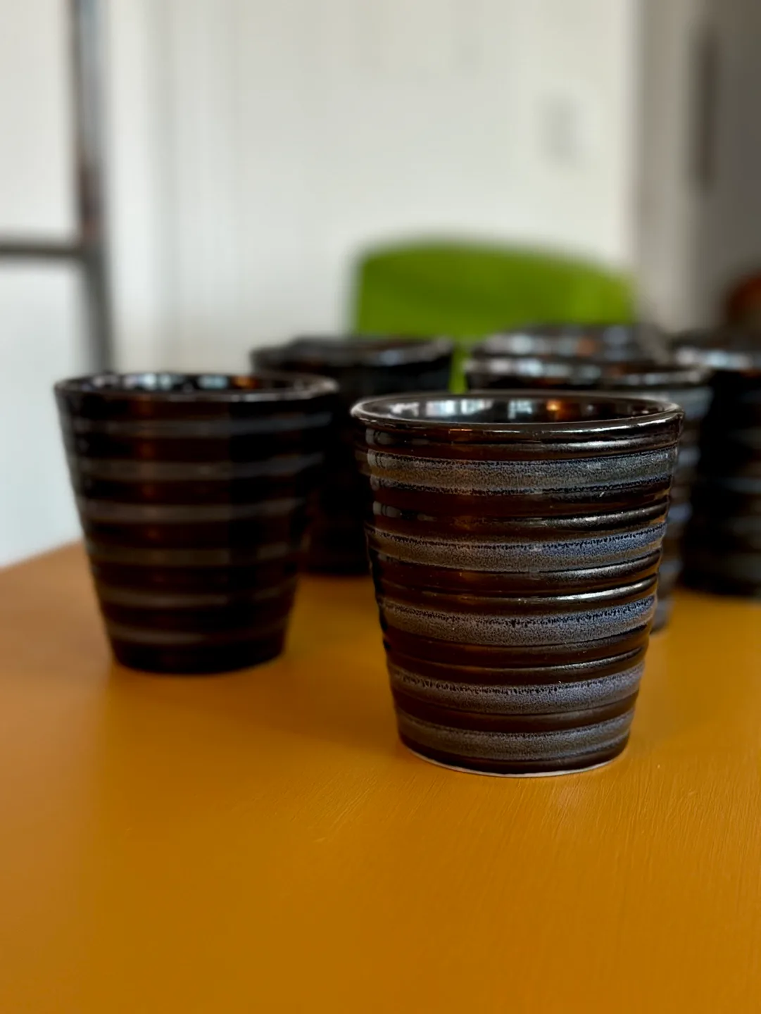 French Stripe Mugs 🖤 Set of 4 image indicator(2)