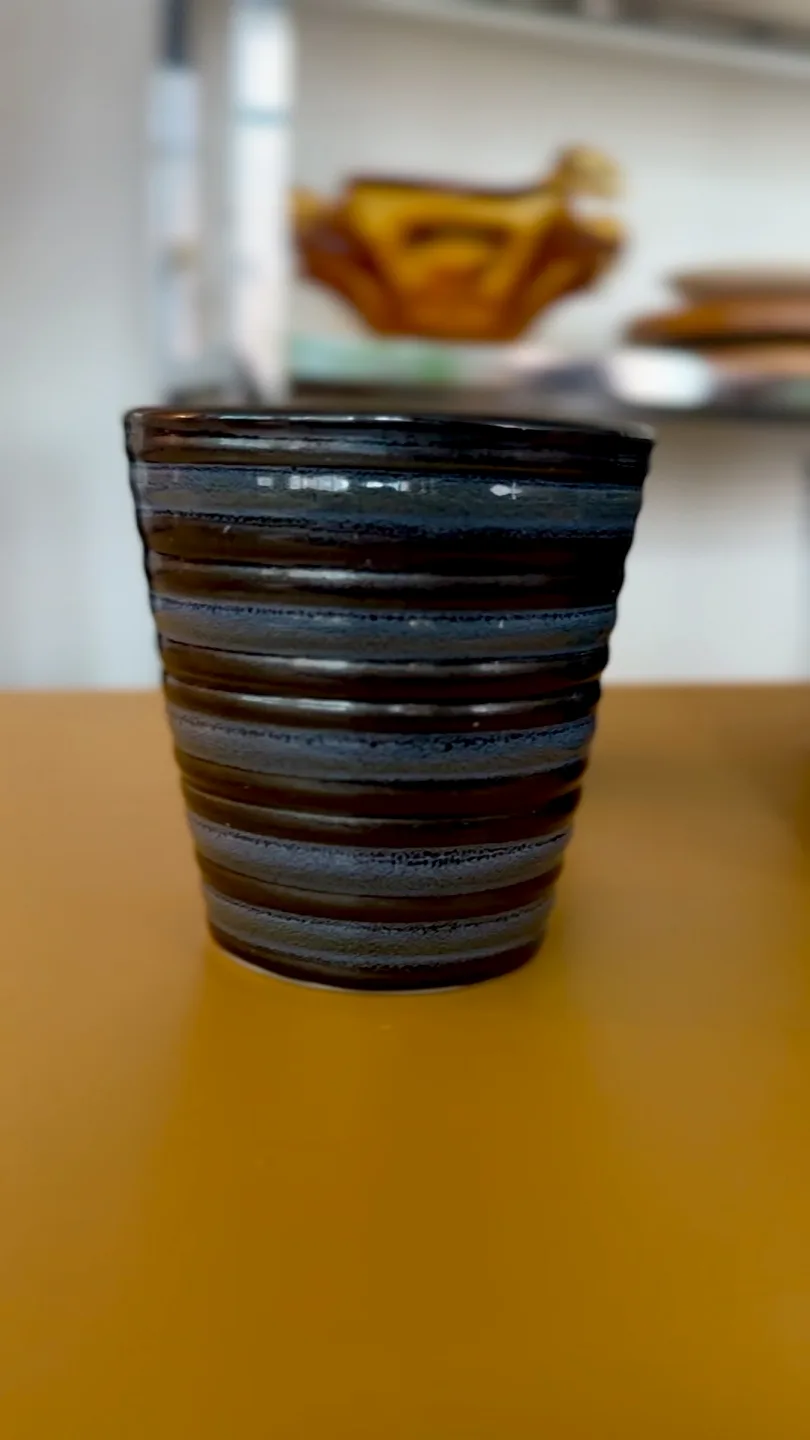 French Stripe Mugs 🖤 Set of 4 image indicator(4)