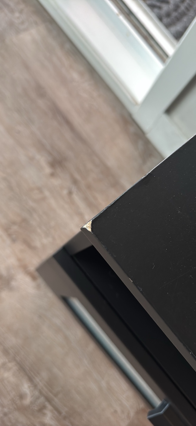 Black TV Stand with Two Drawers - photo 5