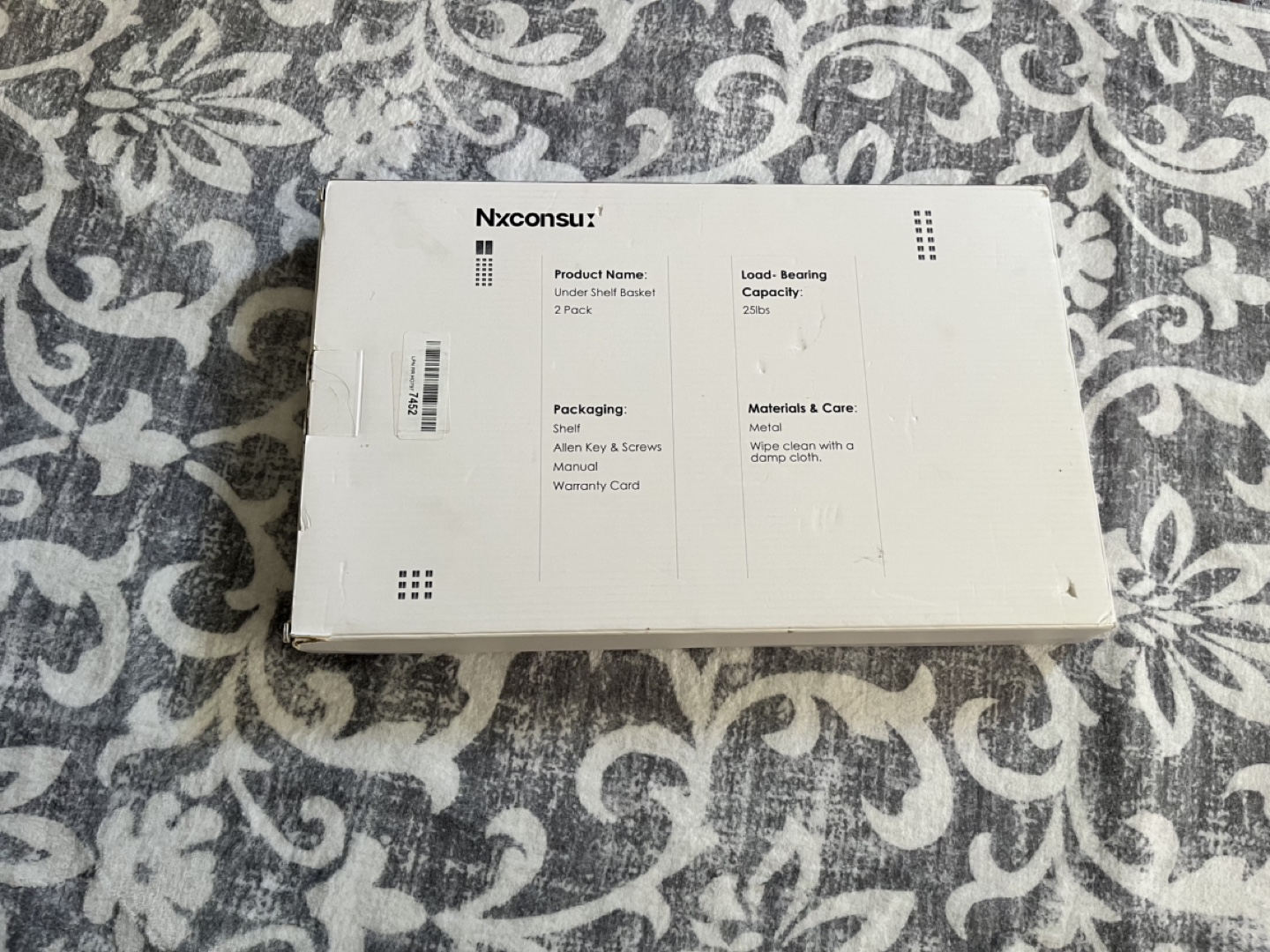 Nxconsu Under Cabinet Shelf - 2 Pack