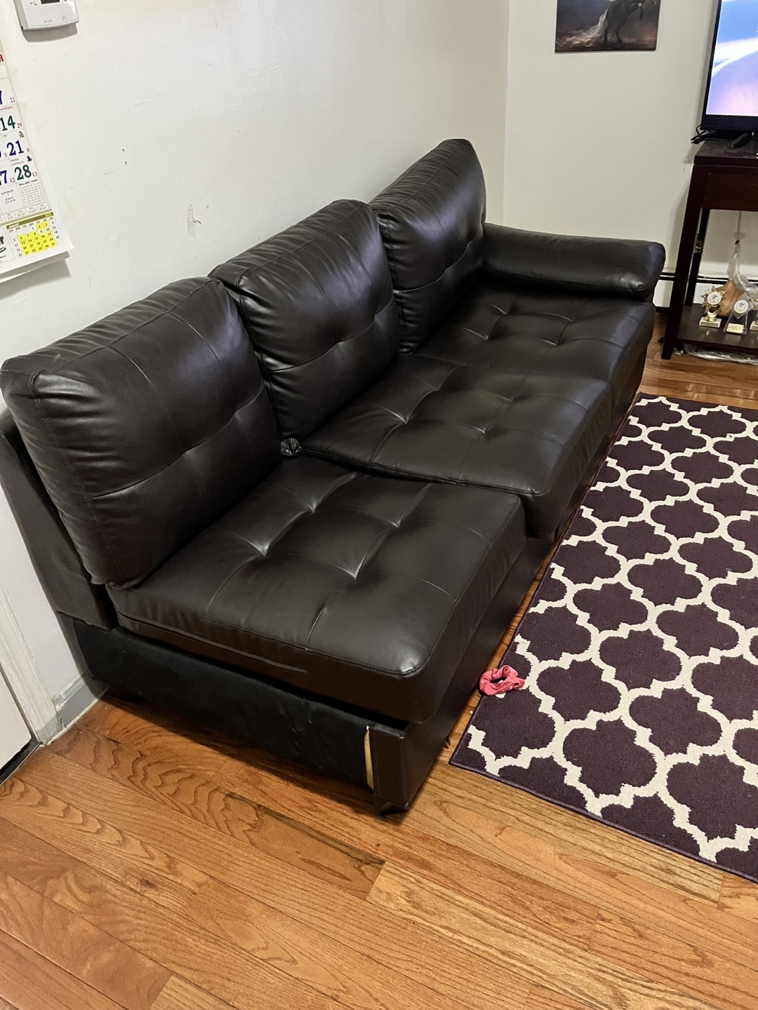 Brown Leather Sectional Sofa