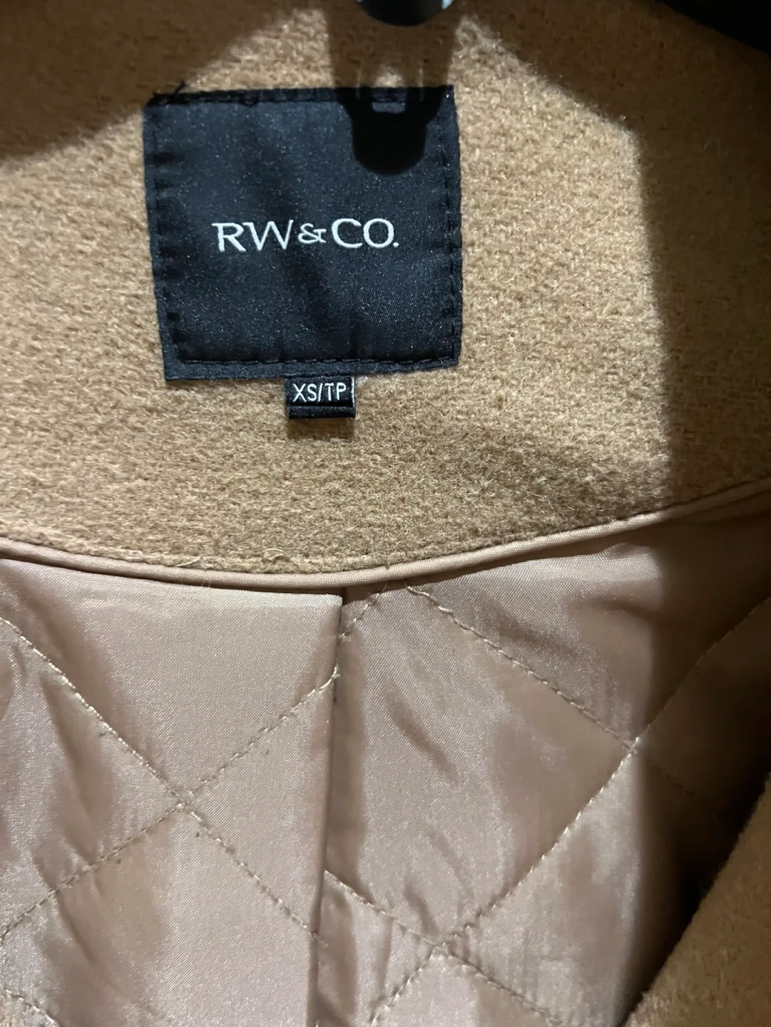 RW&CO. Camel Hooded Peacoat - Size XS image indicator(3)