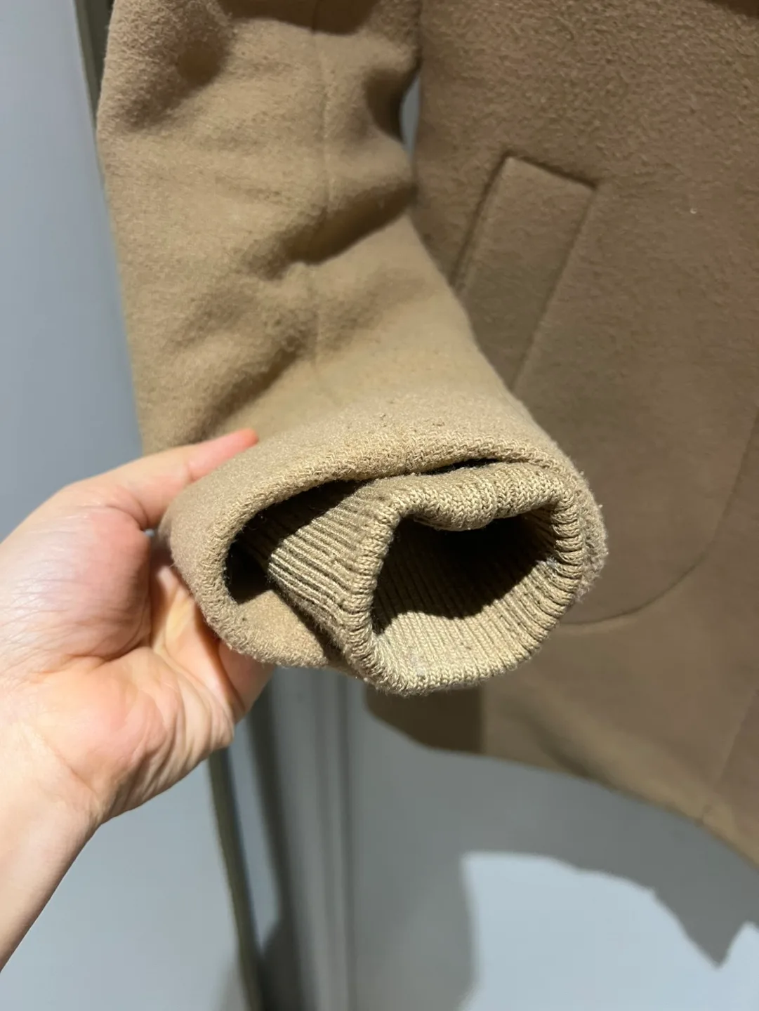 RW&CO. Camel Hooded Peacoat - Size XS image indicator(4)