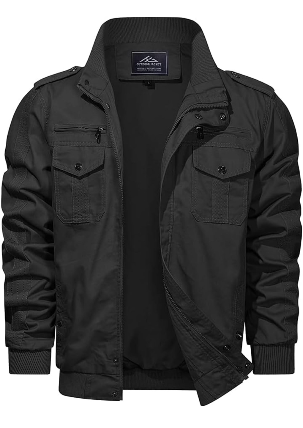 NEW! Men's Military Jacket Cargo Bomber With Multi-pockets
