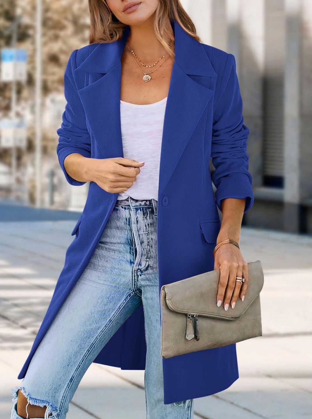 NEW! PRETTYGARDEN Women's Long Blazer Jacket - photo 5