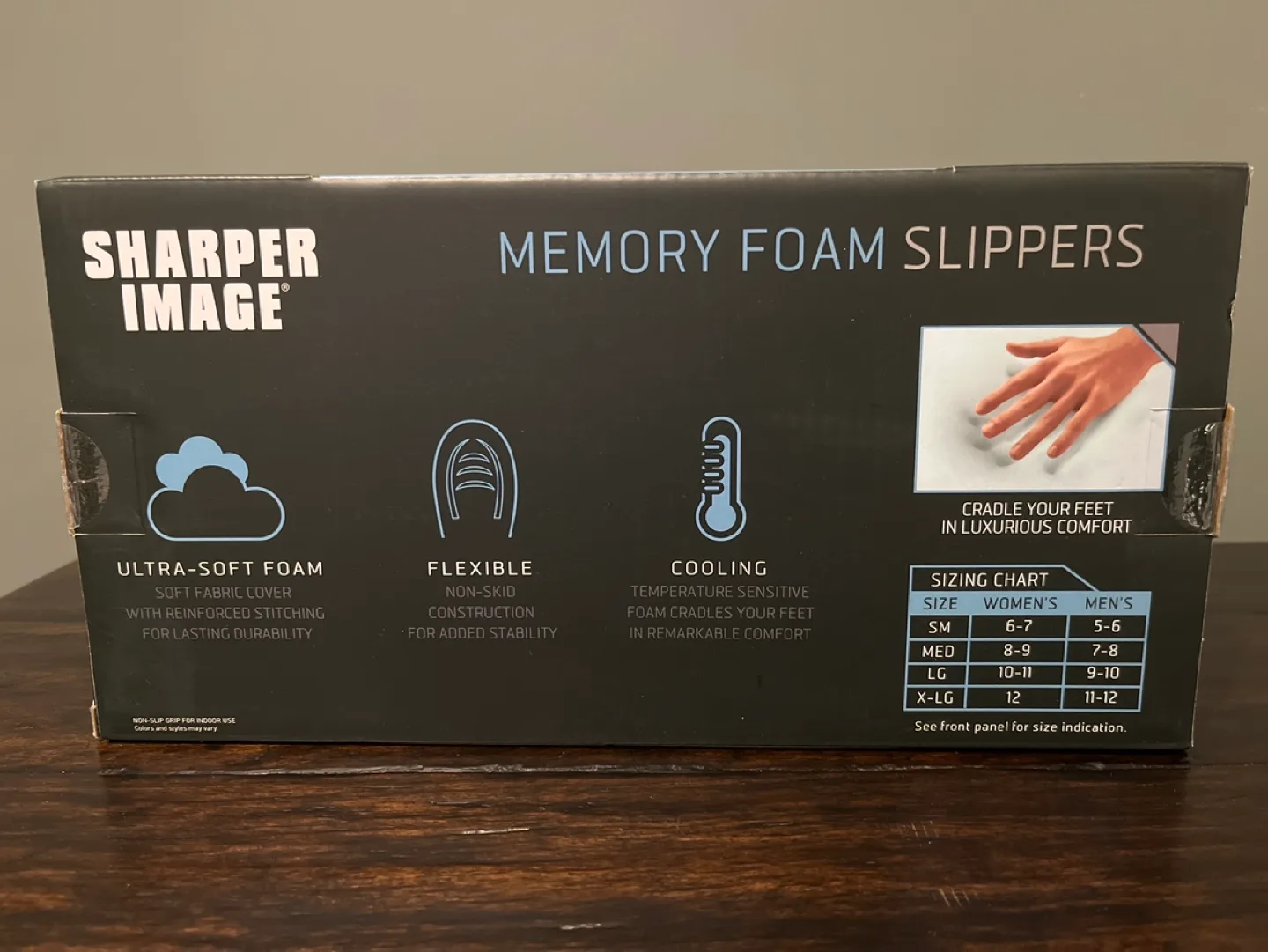 Sharper Image Memory Foam Slippers image indicator(2)