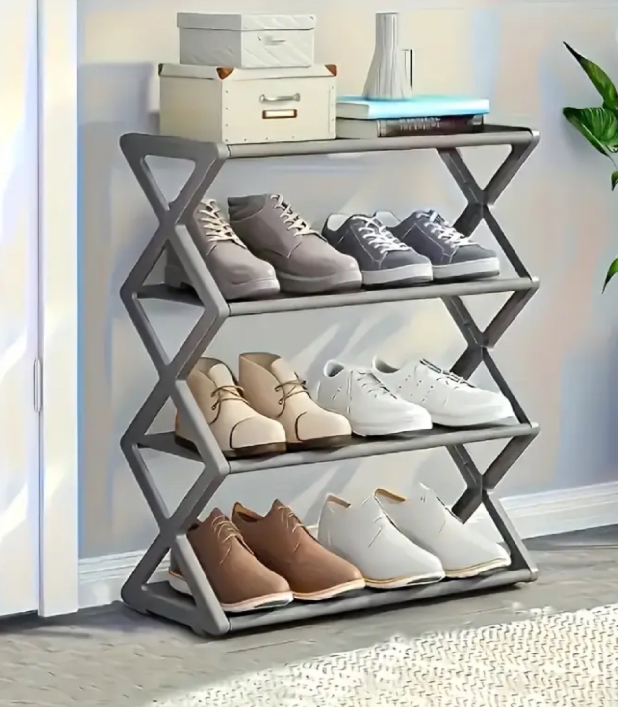Four-Tier Shoe Rack