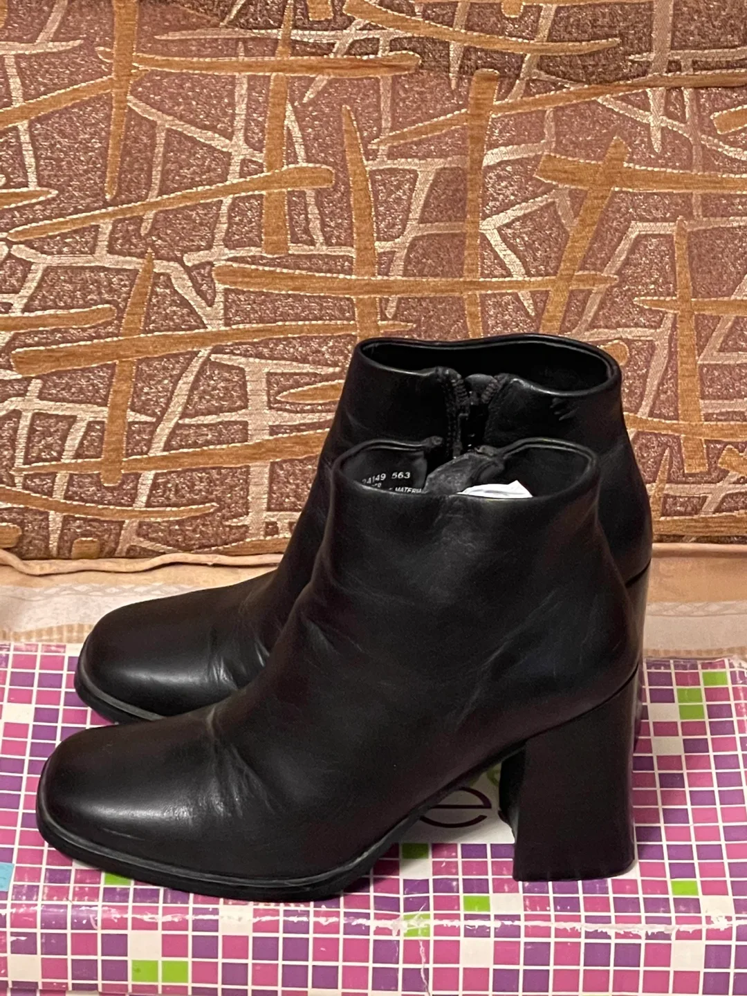 Black Leather Ankle Boots image indicator(2)