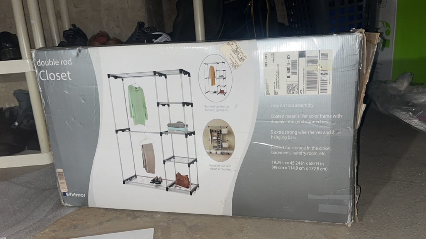 Whitmor Double Rod Closet Organizer - photo 2
