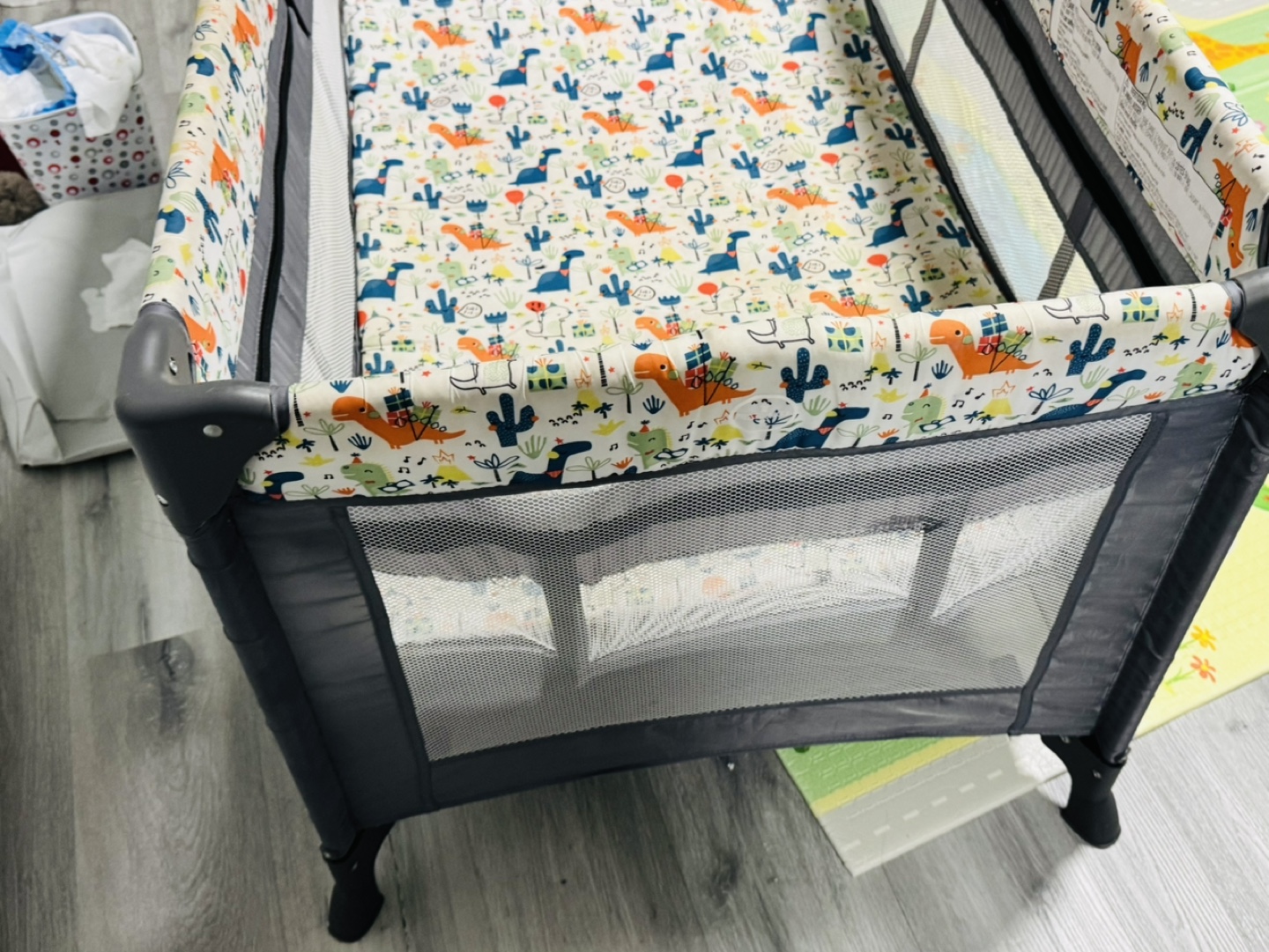 Portable Playard with Dinosaur Print - photo 3