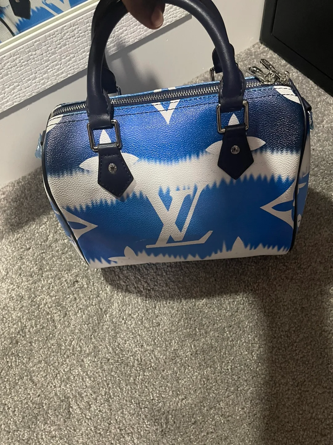 Louis Vuitton Mini Speedy Bandana Blue thumbnail