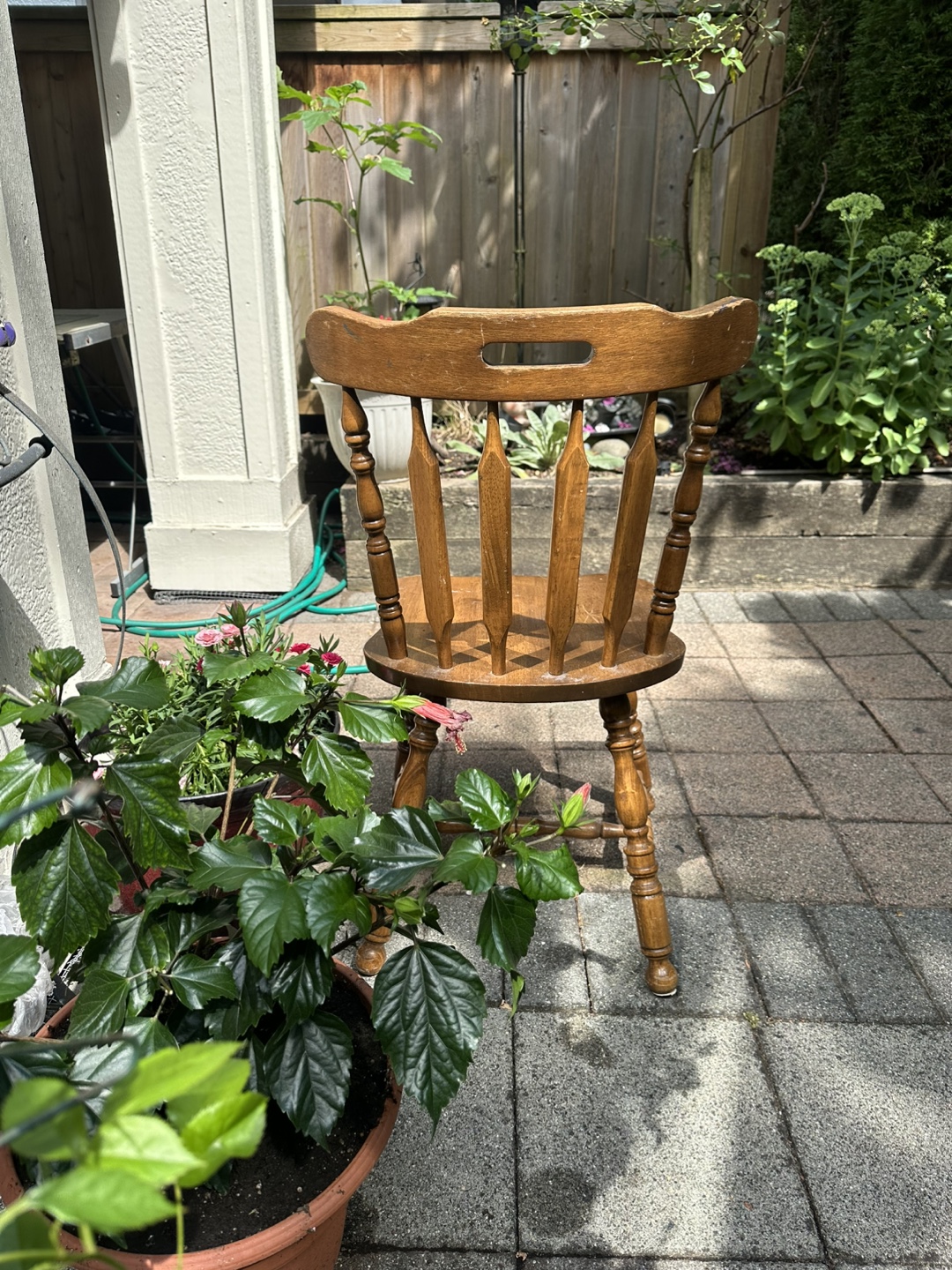 Brown Wooden Chair - photo 2