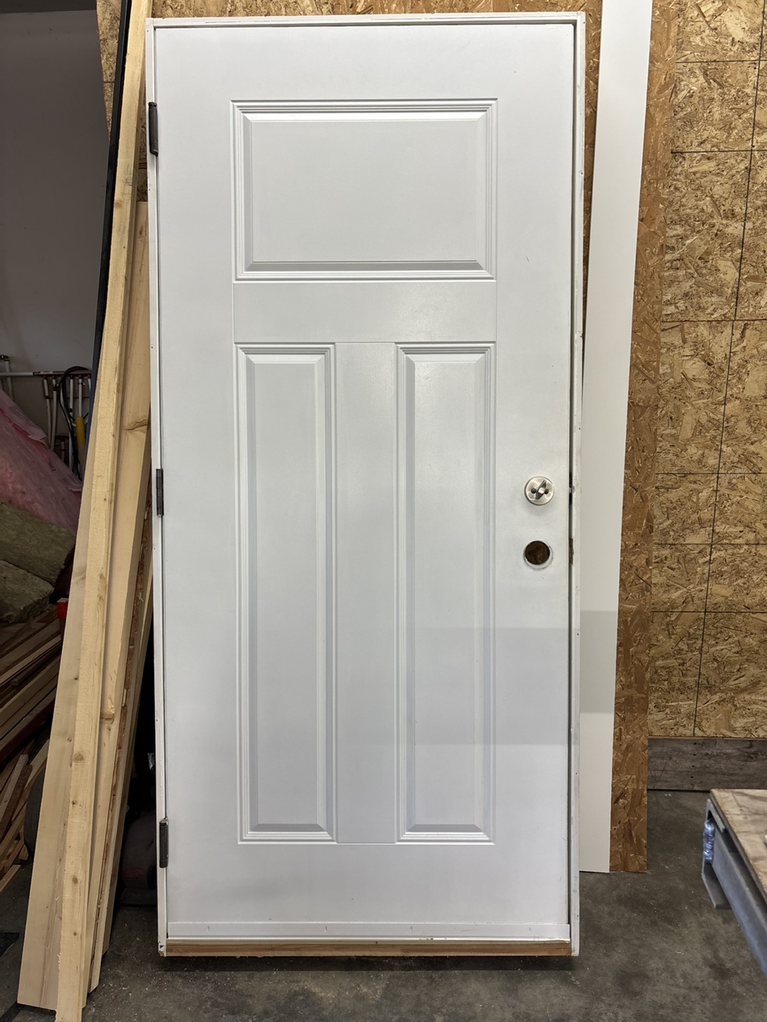 White exterior Door