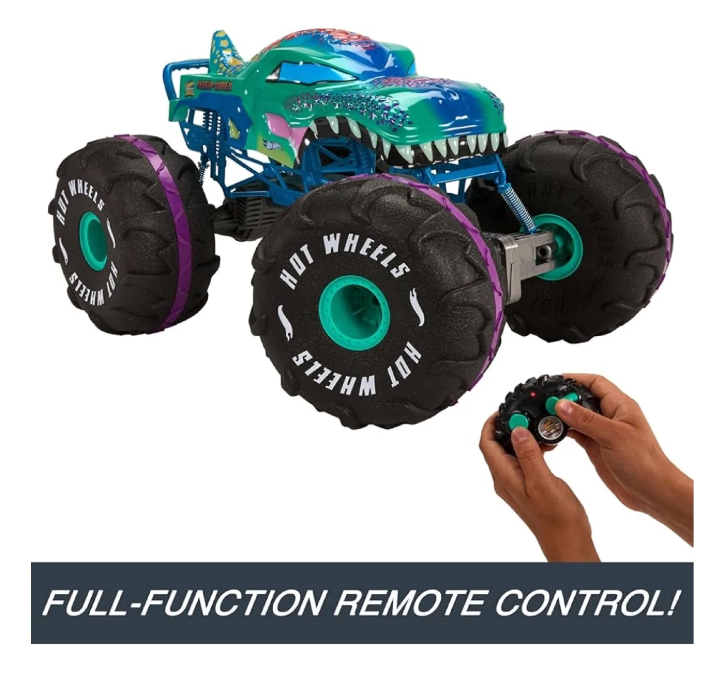 Hot Wheels Monster Trucks Megalodon Remote Control Vehicle image indicator(3)