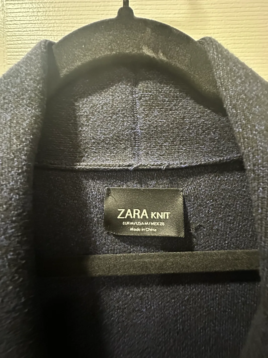 Zara Dark Navy Knit Long Cardigan image indicator(2)